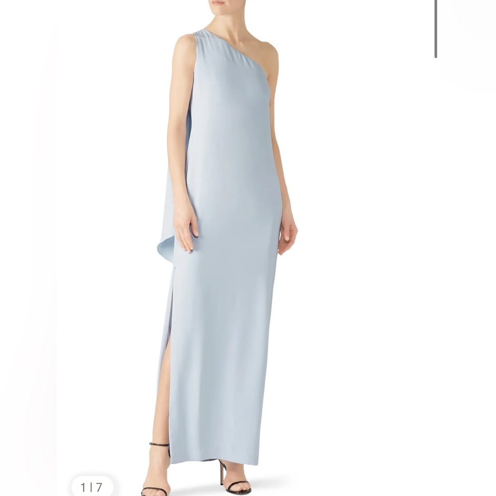 Lauren Ralph Lauren Deannie Maxi, Long Gown Light Blue Womens Size 4